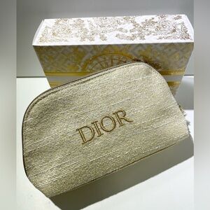 Brand new Dior Gold Cosmetic Pouch